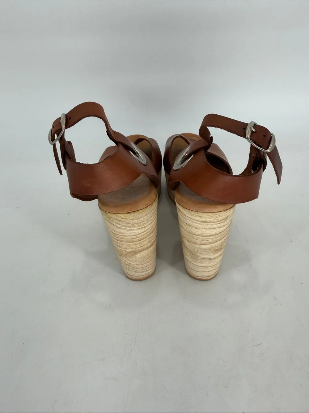 Cordani Calzature Macie Wooden Heel Platform Clogs Size 40
